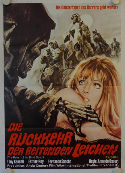 Die Rückkehr der reitenden Leichen originales deutsches Filmplakat